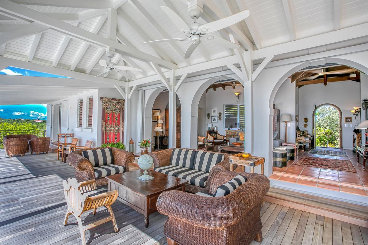 Saint Martin villa rental - Outdoor terrace